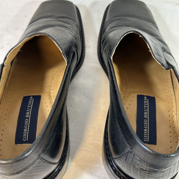 Giorgio Brutini Mens Loafer Shoes 9.5 Black - Picture 11 of 13